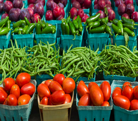 Photo of baskets of produce