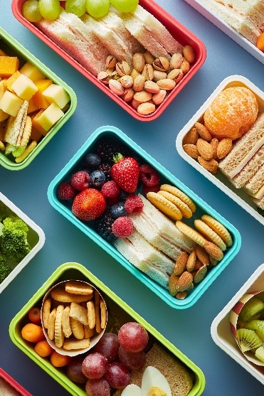 Photo of food in boxes