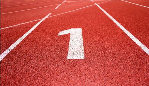 Photo of Close-up of artificial surface track 