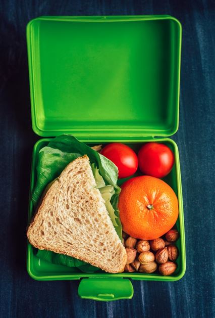 Photo of Lunch box with food in it