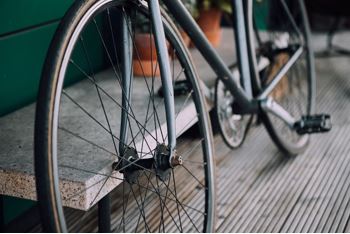 Photo of bicycle close-up