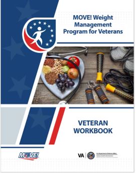Photo of the cover of the MOVE! Veteran Workbook.