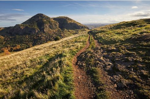 Photo of Walking path on grassy hill