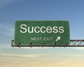 MOVE! Stories Sign with the words Success next right